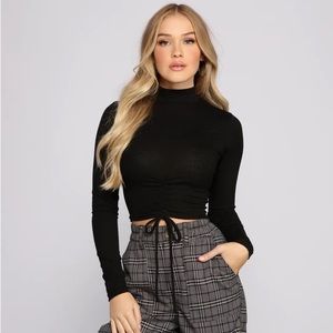 WINDSOR Such A Trendy Vibe Ribbed Knit Crop Top